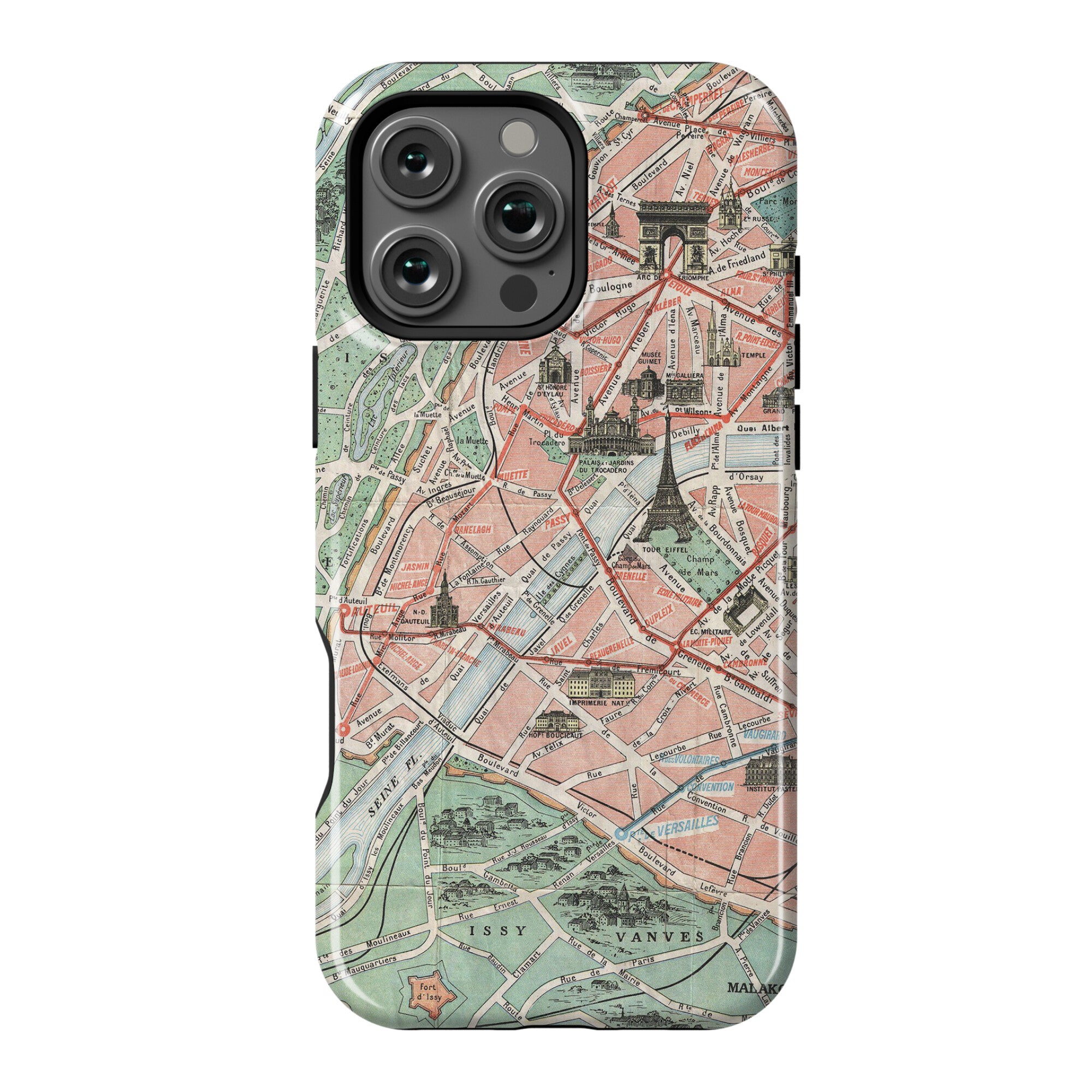 Vintage Paris Map Phone Case